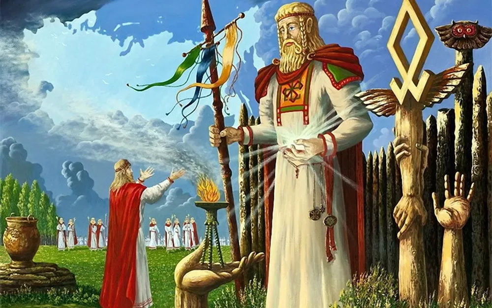 К языческим божествам имевшим исконно славянское происхождение относились